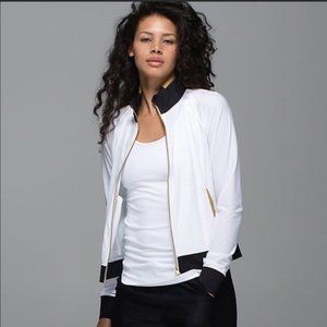 Lululemon Sweaty or Not Gold and Black Jacket